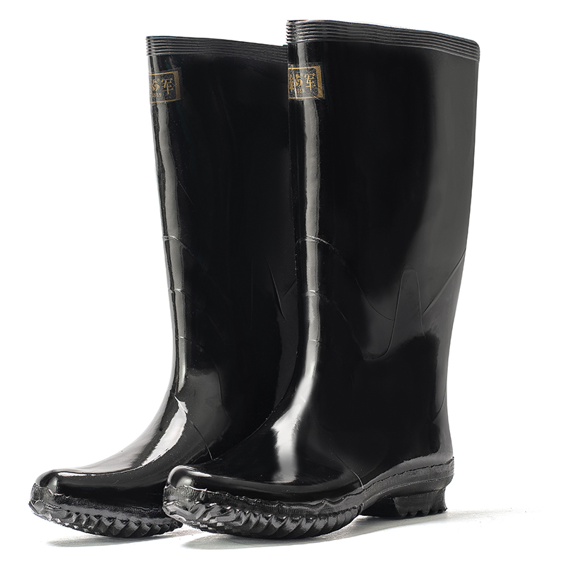 际华雄军雨鞋男士雨靴中筒高筒雨鞋劳保水鞋防砸防穿刺水靴 长筒水靴