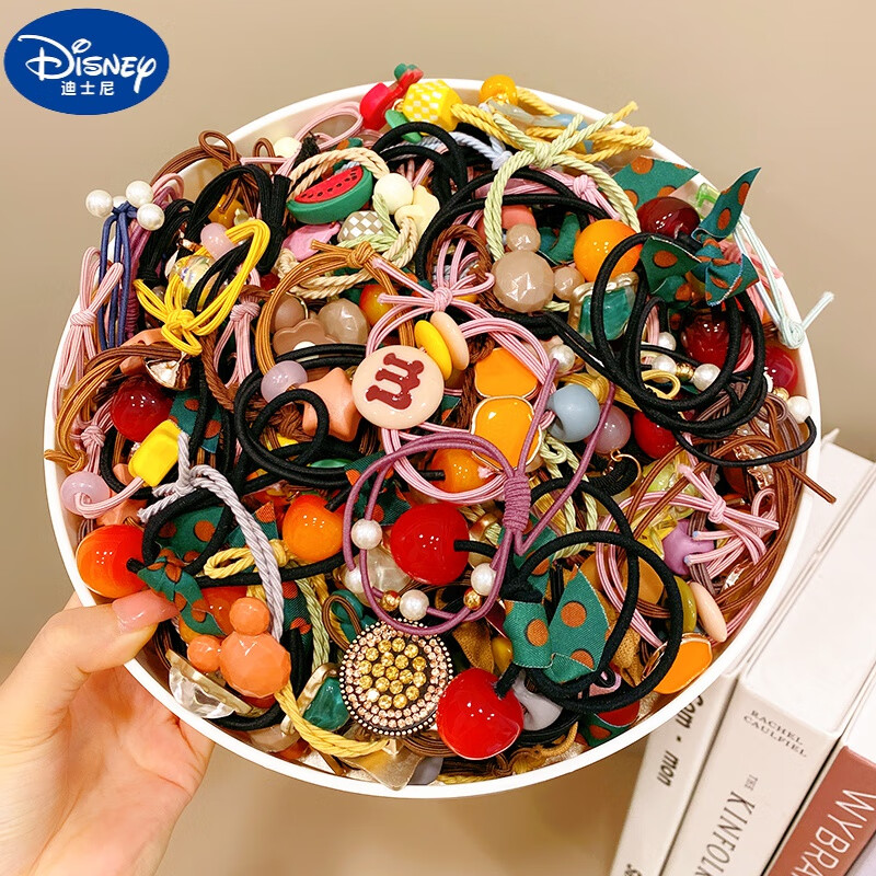 迪士尼大品牌 儿童头绳高弹力不伤发网红樱桃皮筋儿童女童女孩夏天