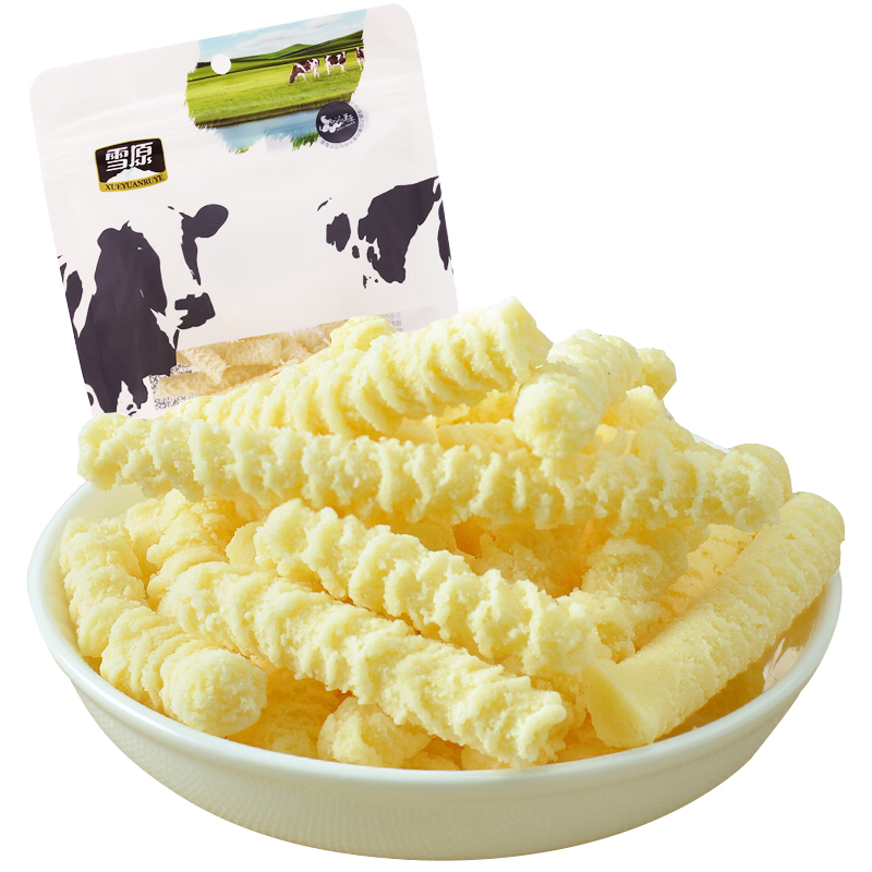 雪原原味奶酪条 牛奶条 奶酪棒 内蒙古特产零食150g（新）