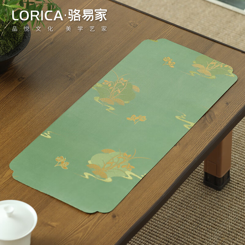 桌旗新中式桌布小茶席干泡茶桌垫布防水布艺长条禅意茶布织锦茶台 织