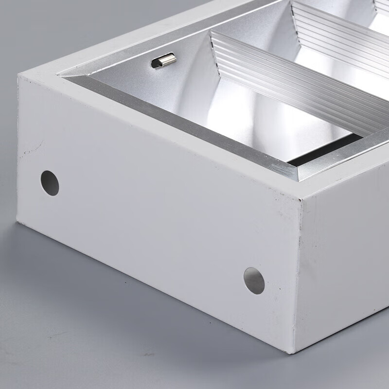 施韵令工程办公照明格栅灯吸顶灯单管哑光铝材灯盘 1×36w 6500k