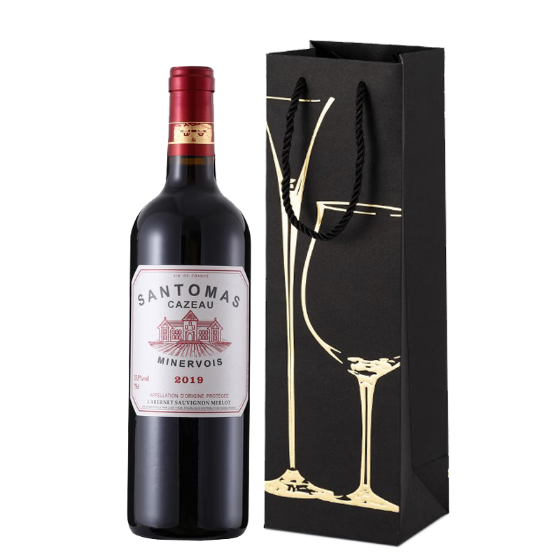 圣托莱卡法国原瓶进口米内瓦法定产区AOP红酒 圣托莱卡卡佐干红葡萄酒 单支 750ml