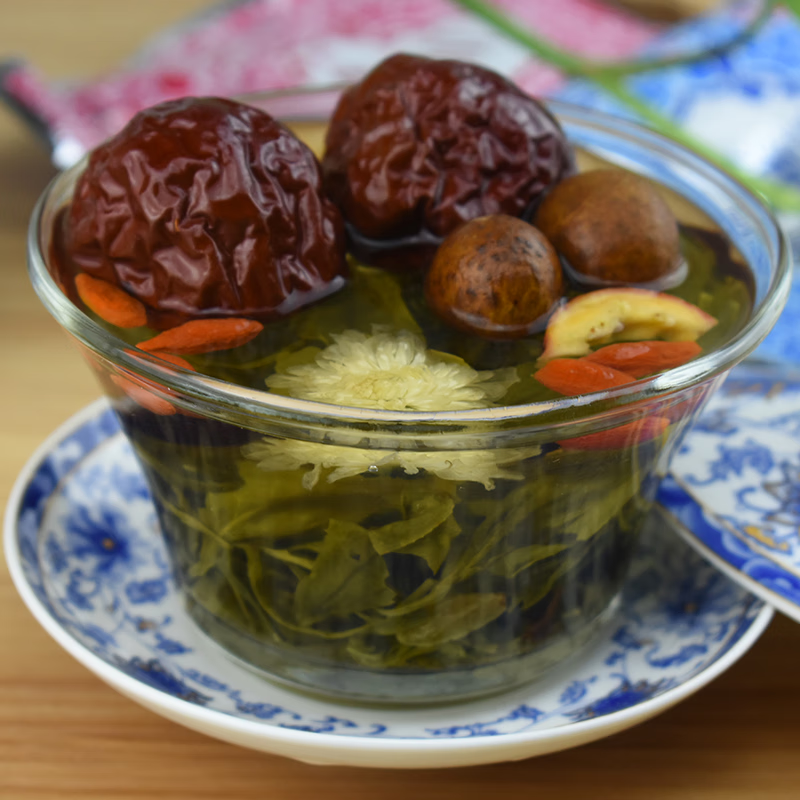 皇茅甘肃兰州特产枸杞枣玫瑰菊花味三泡台八宝茶饮 菊花味