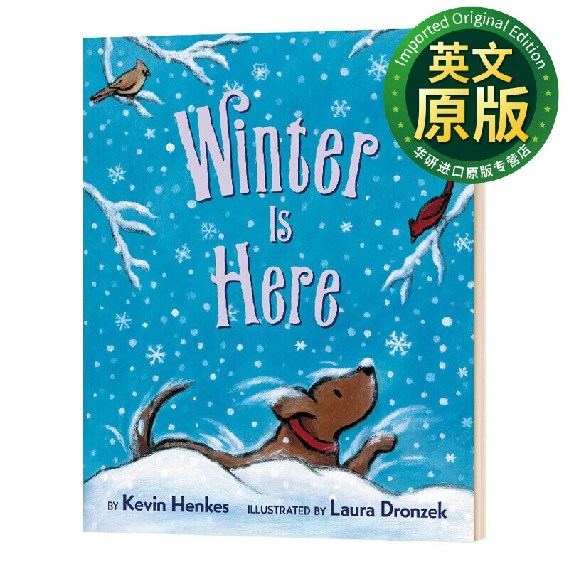华研原版 winter is here冬天来了kevin henkes 英文原版 英文版