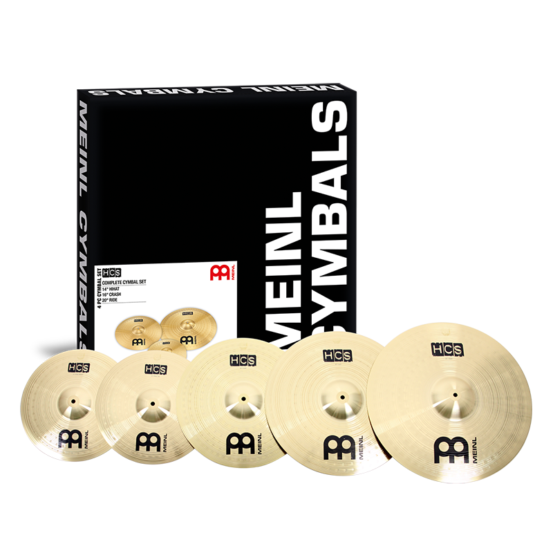 MEINL麥爾镲片架子鼓HCS五片裝MCS吊镲叮叮镲套裝 HCS 五片裝 | 老師推薦 MS63黃銅合金