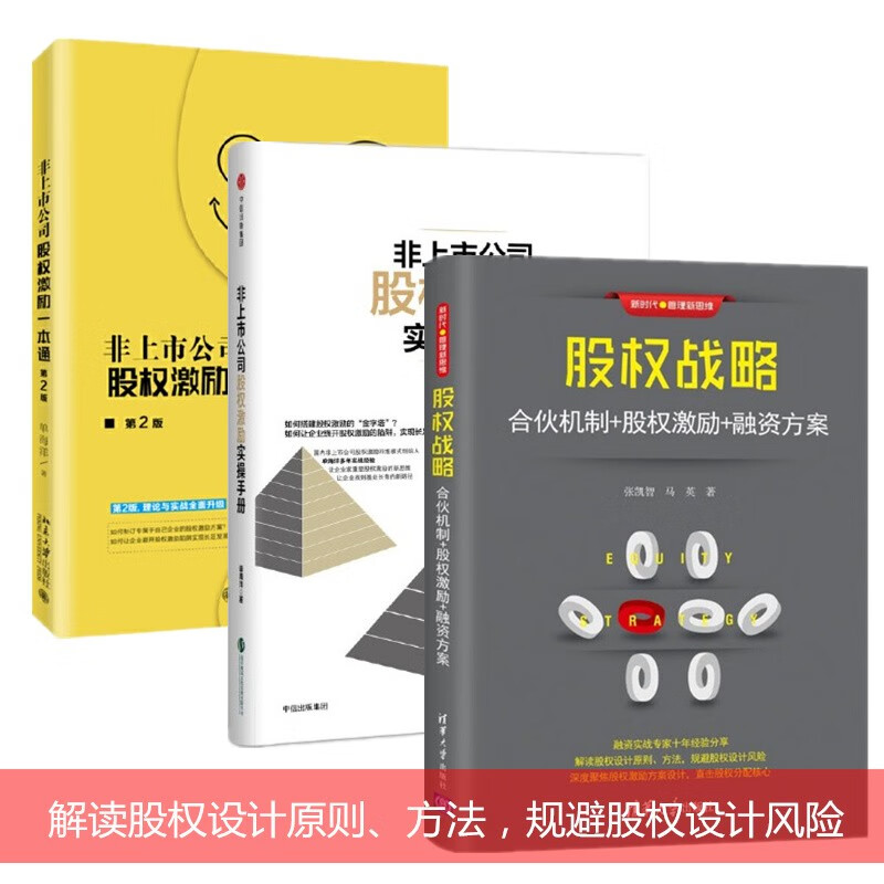 股权战略：合伙机制+股权激励+融资方案+非上市公司股权激励实操手册+非上市公司股权激励一本通 3册