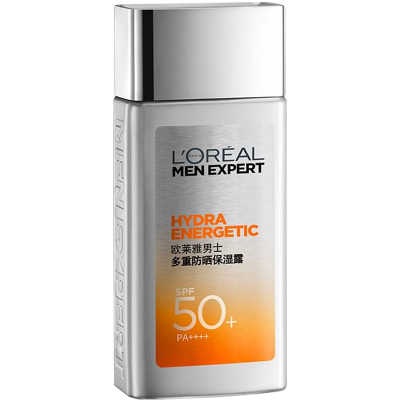 欧莱雅（L'OREAL）男士防晒霜小银砖学生军训户外抵抗日晒隔离露清爽不粘腻 男士防晒小银砖90ml