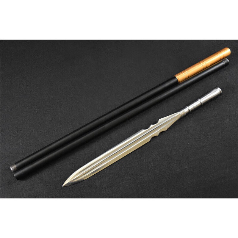 长矛高端沥泉枪高锰i钢枪头长矛古代冷赵云霸王红缨枪刀 乌金柄 高