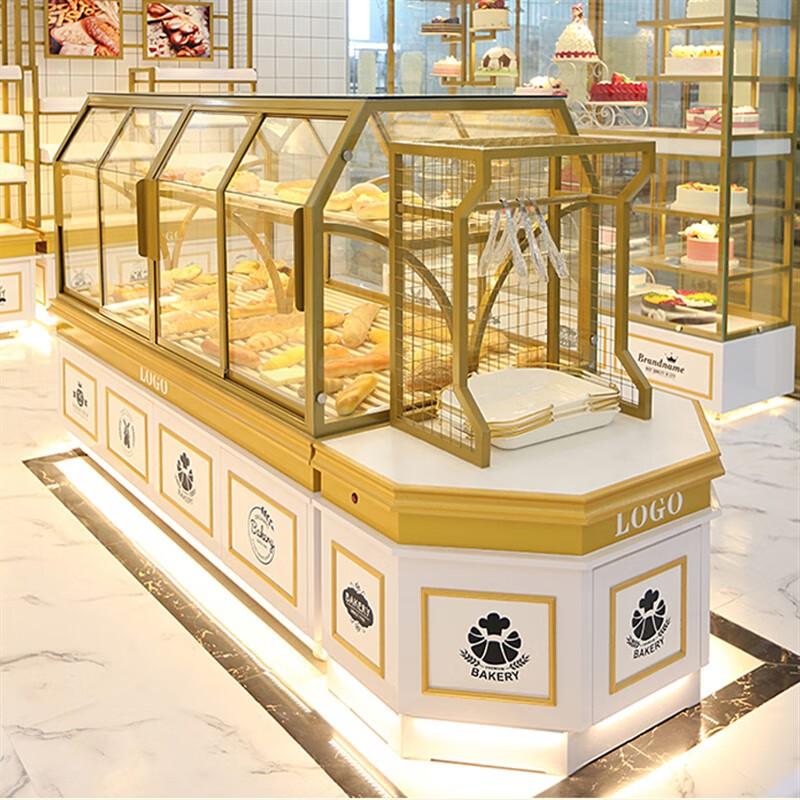 莫贤蛋糕柜甜品熟食保鲜柜面包柜面包展示柜边柜店展示架子烘焙柜 主