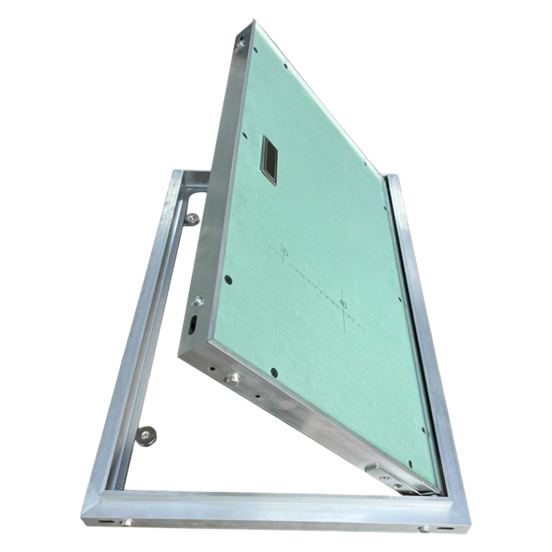 句高暗藏暗藏防潮隐形铝合金消防井管检修门定做 铝合金原色