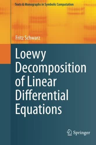 预订 Loewy Decomposition of Linear Differential Equations