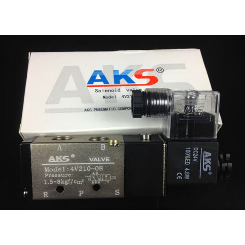 aks型电磁阀dv24/12二位五通换向气阀 4v410