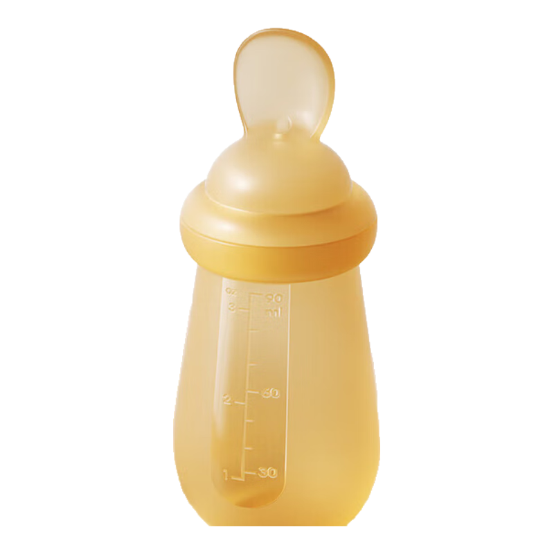 taoqibaby嬰兒米糊軟勺奶瓶擠壓式硅膠勺喂養(yǎng)寶寶輔食工具米粉喂食神器