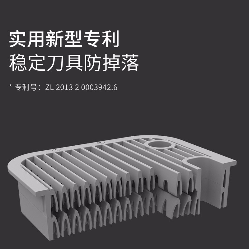 火候 万用刀架 厨房用品刀具多功能置物架家用收纳架刀座可消毒刀架 万用刀架(无紫外线消毒)
