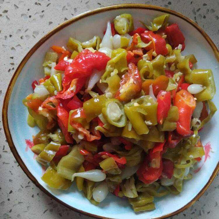 维霆江西婺源酸辣椒辣椒圈传统美食下饭菜农家手工特色小吃酸菜小菜