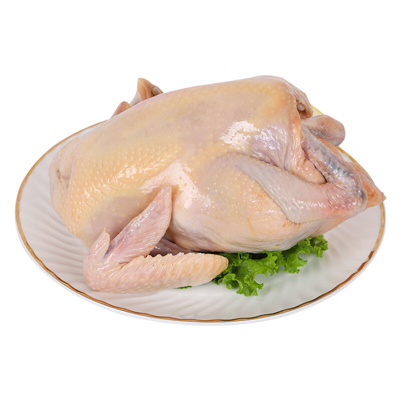 虎钢馋只装土鸡三黄鸡农家散养走地鸡整只新鲜现杀鸡肉冷冻非老母鸡