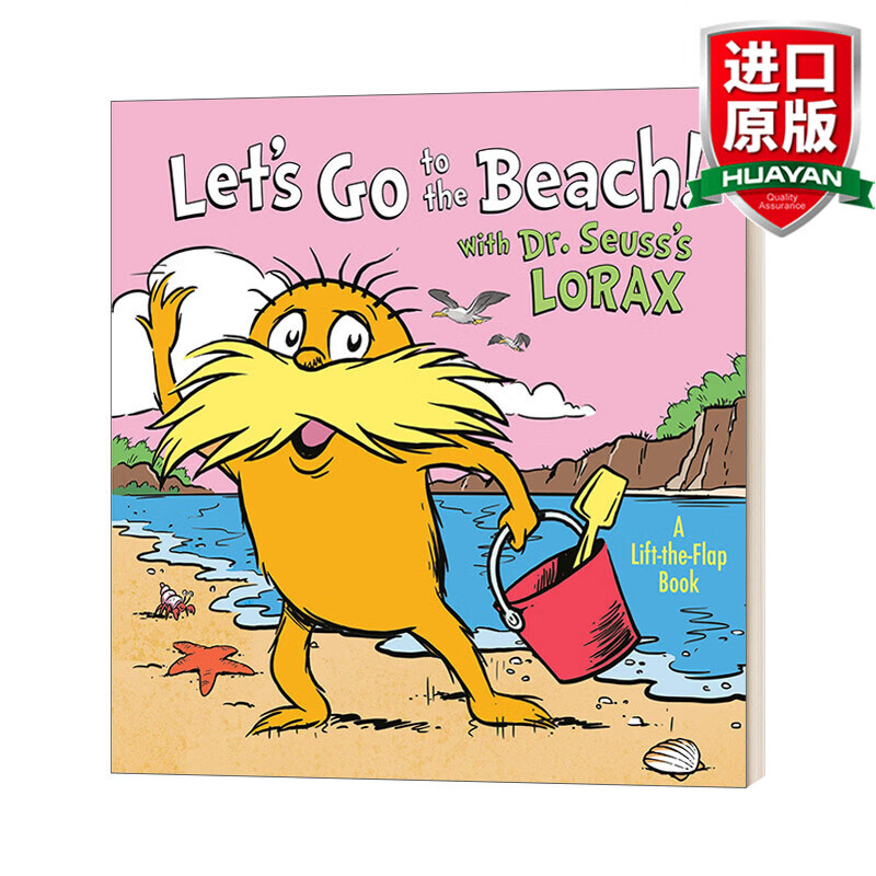 lets go to the beach 英文原版绘本 我们去海滩吧 撕不烂纸板书