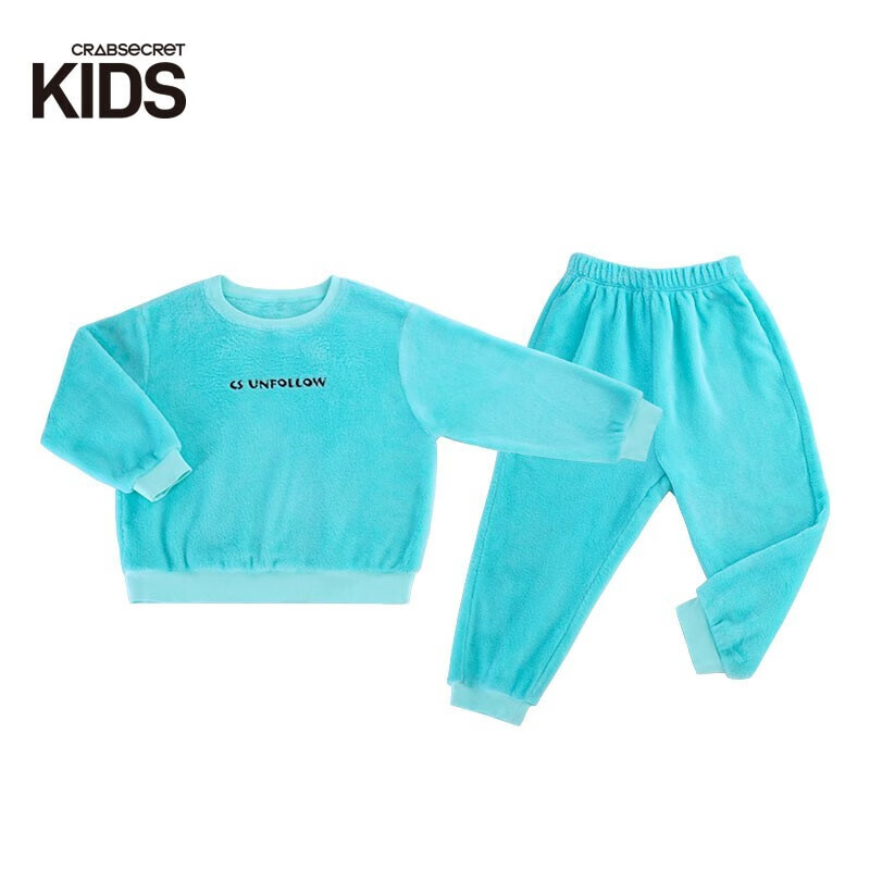 螃蟹秘密（crab secret）儿童家居服套装春秋宝宝睡衣保暖家居服男女童 Ba.蓝色莫吉托 120使用感如何?