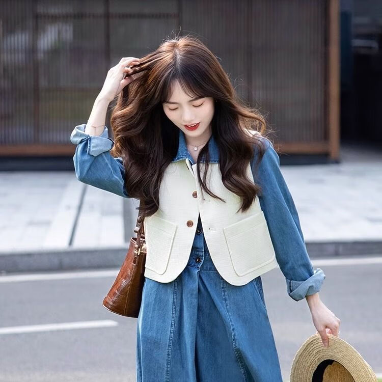 字己白裙子连衣裙温柔风白月光春夏季早春女装2024年新款法式搭配一整