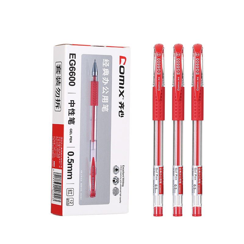 ���� Comix 0.5mm ��ɫ����칫�ӵ�ͷ���Ա� EG6600 12֧/��