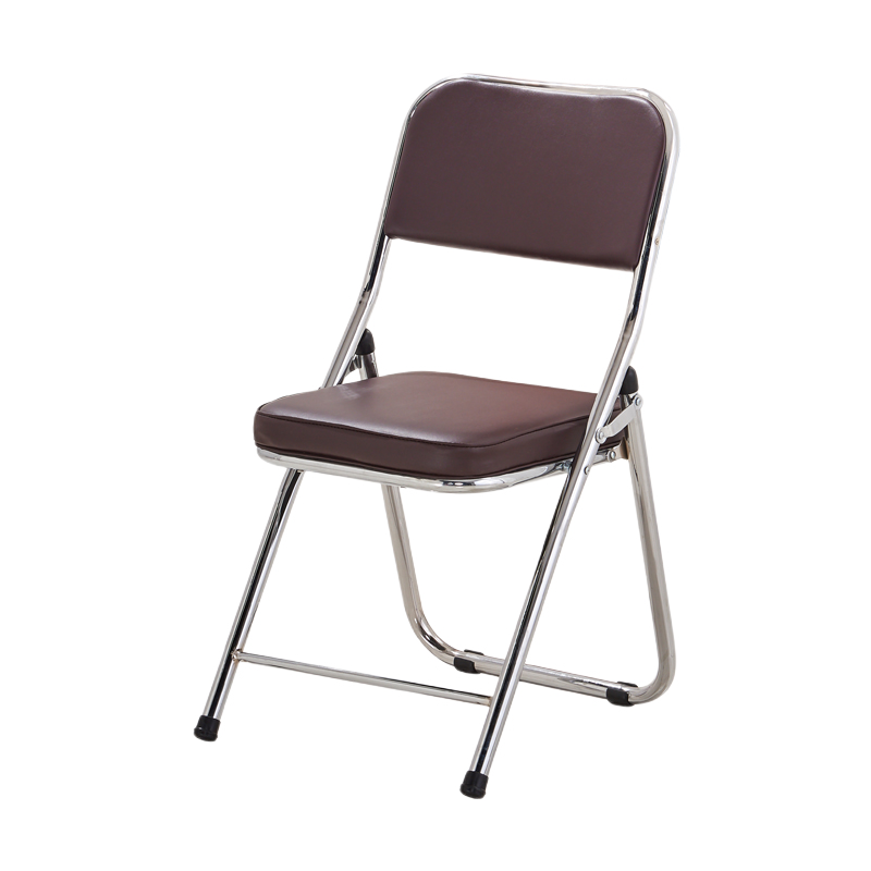 迈亚 折叠椅子凳子靠背椅子家用折叠椅办公培训椅餐椅便携会议椅电脑椅 黑色 黑腿黑色面