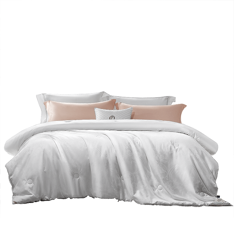 富安娜蚕丝被100%桑蚕丝双宫茧被子春秋被芯双人空调被约6斤203*229cm