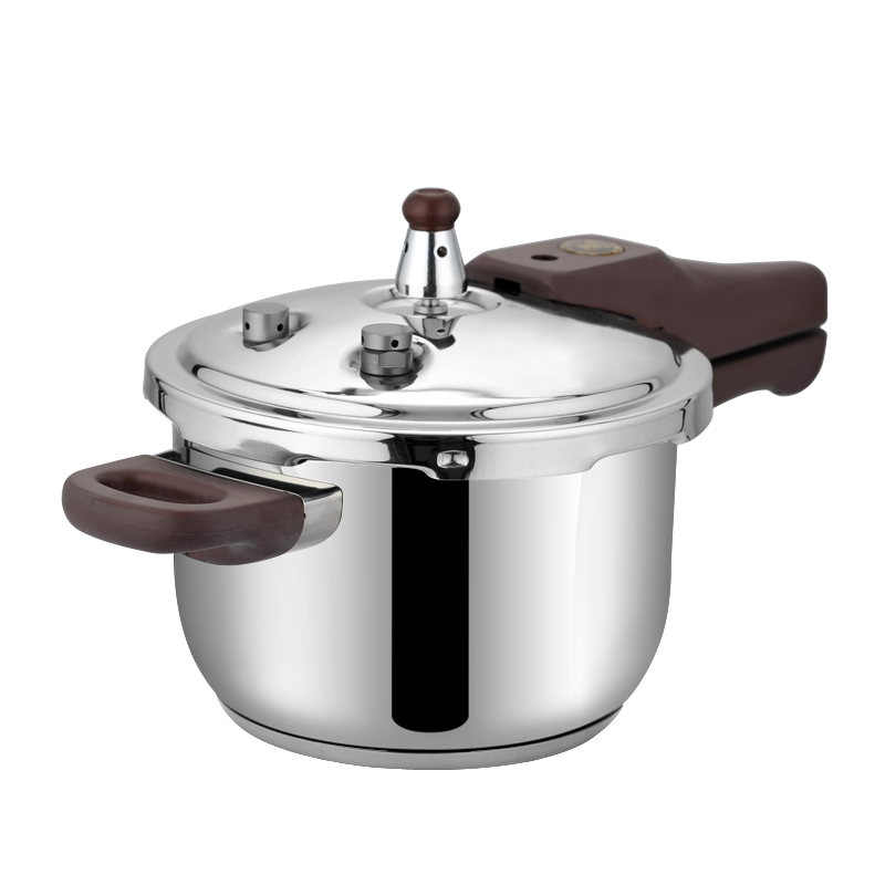順發(fā)樂享壓力鍋304不銹鋼六重保險防爆高壓鍋高效節(jié)能燃?xì)怆姶艩t通用 30cm