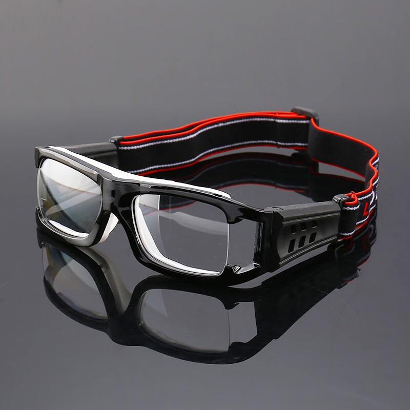 路迪森篮球眼镜运动近视眼镜 男专业打球护眼镜抗摔防撞击眼镜架 配近视足球眼镜框 打羽毛球眼镜女 近视镜（双眼-200）留言颜色