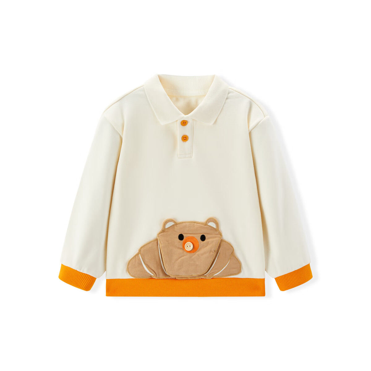 MiniPeace太平鸟童装秋幼童卫衣F3CRE3301 白色 100 56cm