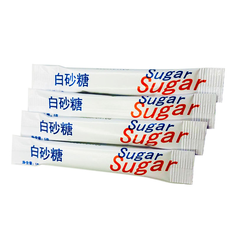 得人如魚（Derenruyu）5g*10小包装白砂糖袋装咖啡糖包调味糖细砂咖啡白糖 50小包