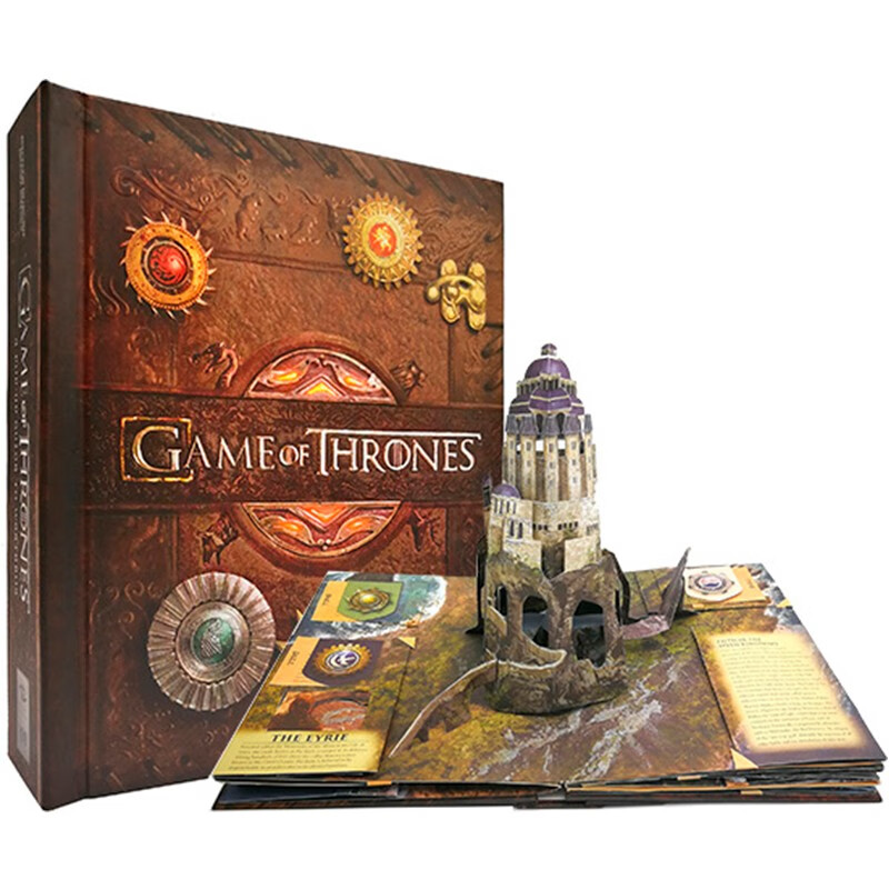 英文原版 3D立体书 Game of Thrones A Pop-Up Guide to Westeros 冰与火之歌\/权力的游戏 精装艺术创意绘本