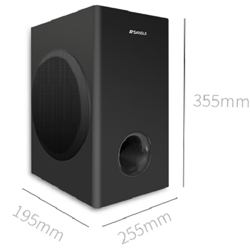 梦浪平板壁挂电视音响回音壁ktv家庭影院会议室山水音响91a配套用低音
