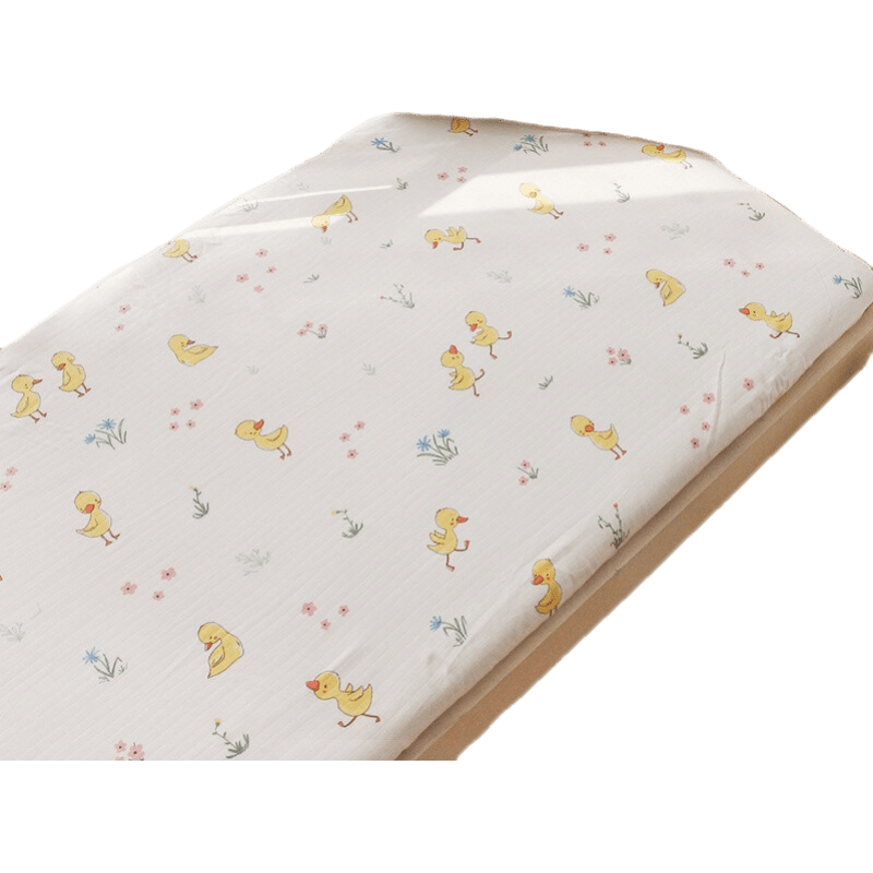 迪士尼（Disney）嬰兒床床笠a類定制幼兒園兒童床品拼接床床笠純棉紗布寶寶春夏季 玩趣伙伴 200*80