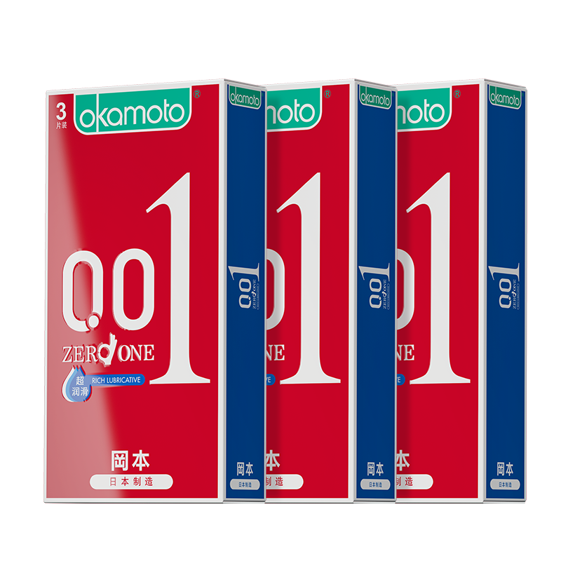 �Ա���OKAMOTO������������ 001�������9Ƭ ��Ů��0.01mm��ȫ���׳�����Ȥ��Ʒ 222.95Ԫ