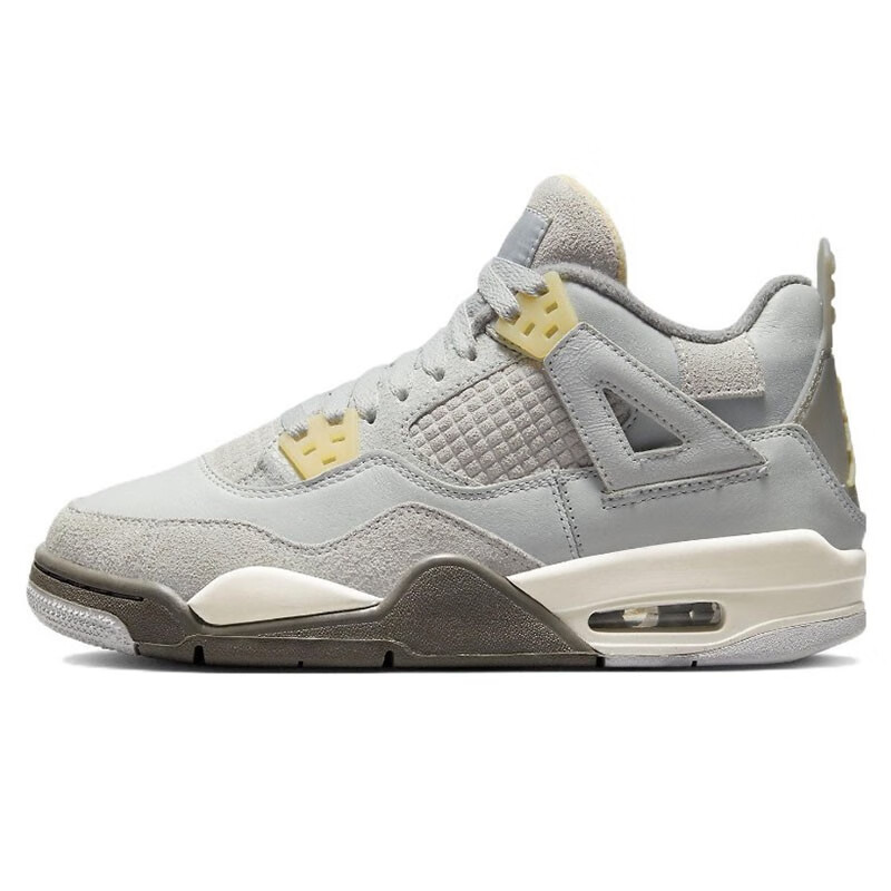耐克(nike) air jordan 4 gs aj 4 乔4 篮球鞋 灰兔子 灰绿dv2262-021