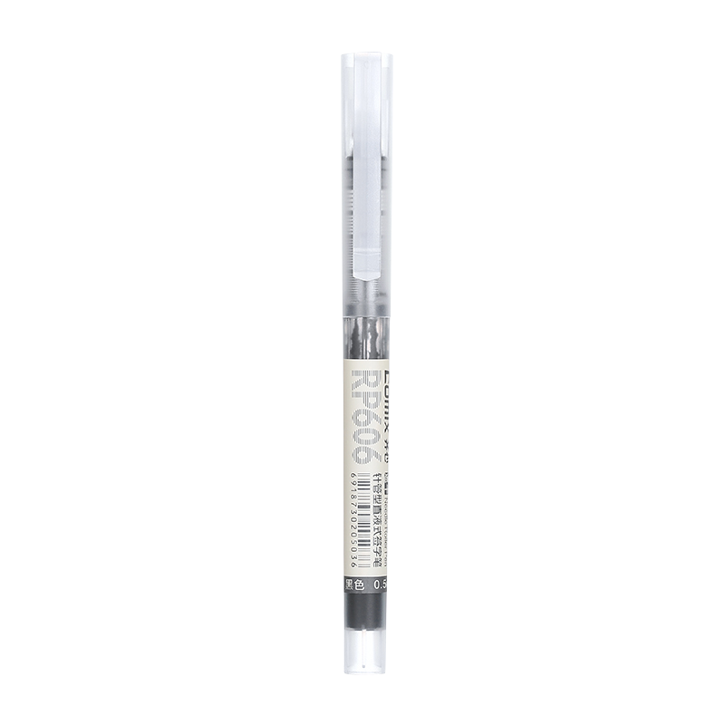齐心(Comix)0.5mm巨能写直液式针管笔签字笔水笔 10支装 黑色 RP606