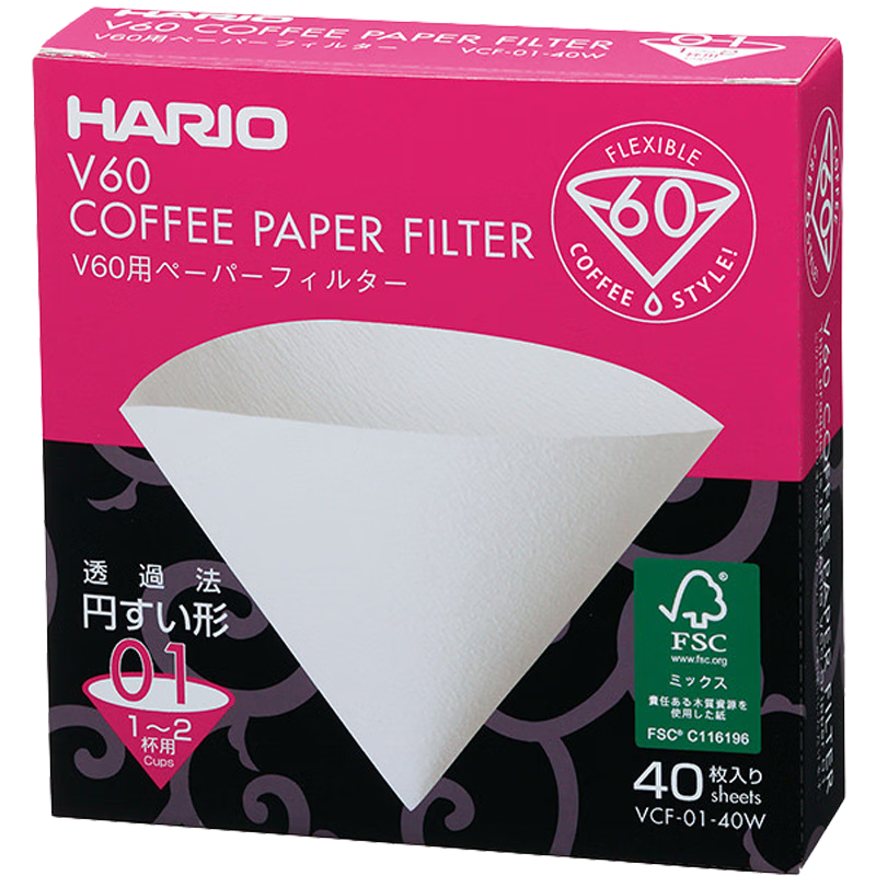 HARIO ������ֽV60ϵ�е�©ʽ����ֽ��ԭľƯ���ֳ���ֽ�ձ�ԭװ���� 1-2�˷ݺ�װƯ��40ö15Ԫ