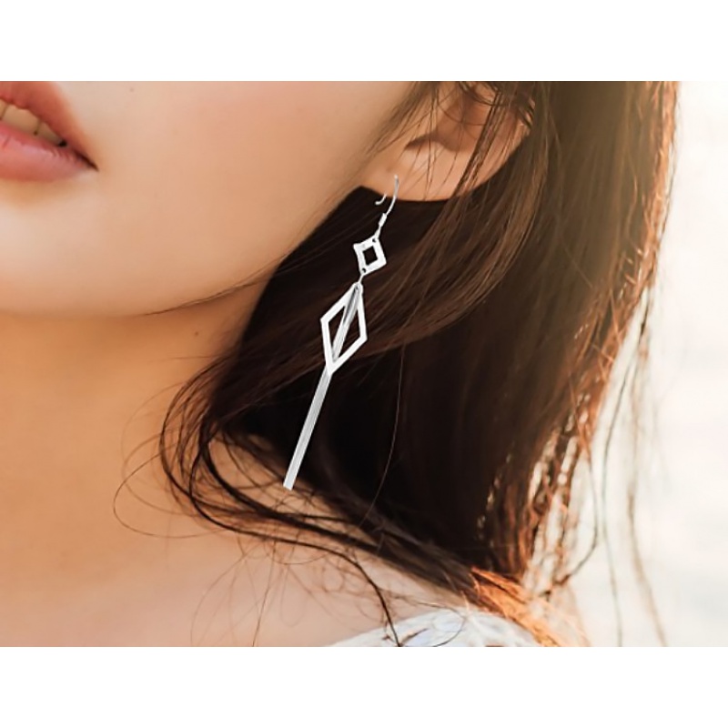 银饰999纯足银性感耳环流苏耳线耳链长款耳坠女简约 款式65耳钩