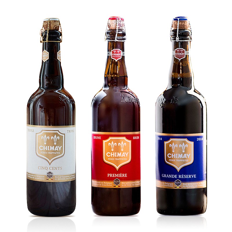 智美chimay 比利时进口精酿 智美红白蓝帽高度啤酒 修道院啤酒 3瓶