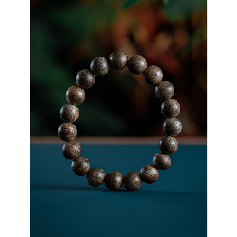 耕鸿越南惠安奇楠沉香手串沉水级文玩老料香木佛珠女男款情侣手链素款 越南惠安沉香约11mm