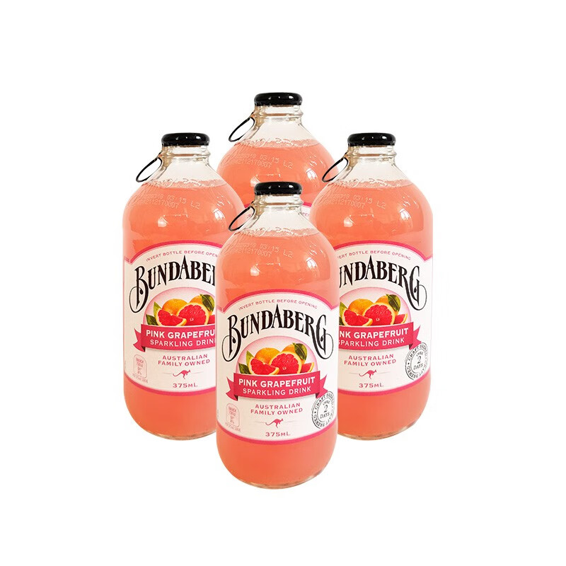 宾得宝(bundaberg) 澳洲原装进口 含气果汁375ml汽水碳酸饮料网红汽水