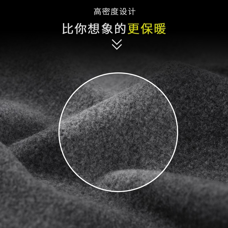 ClleanKoam保暖内衣男士套装秋衣秋裤加厚加绒打底衫圆领冬季内衣 浅灰套装 XXXL（适合180-200斤）