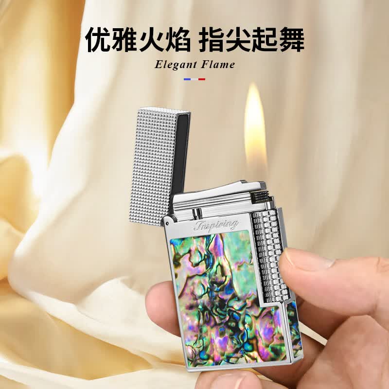 法国艾斯贝尔男士高档朗声侧送男友老公品 斗战圣魔·尊雅银【贝壳机身】