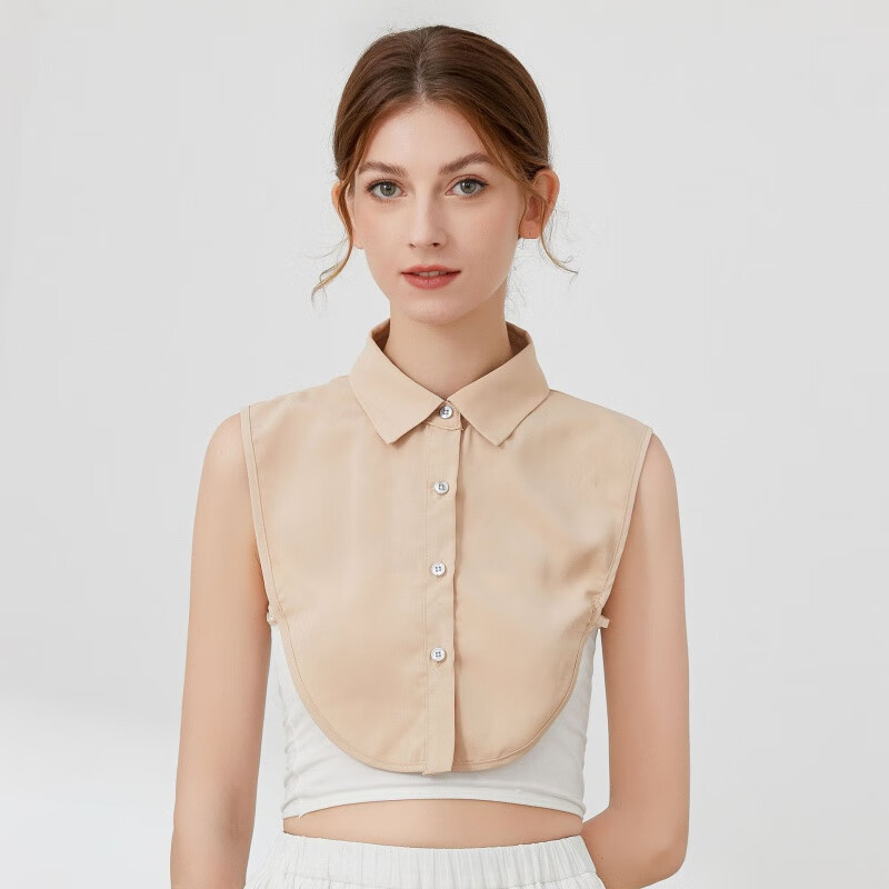 艾予曼 假领子女款假衣领荷叶边假领子女士秋冬衬衫职业领型毛衣领