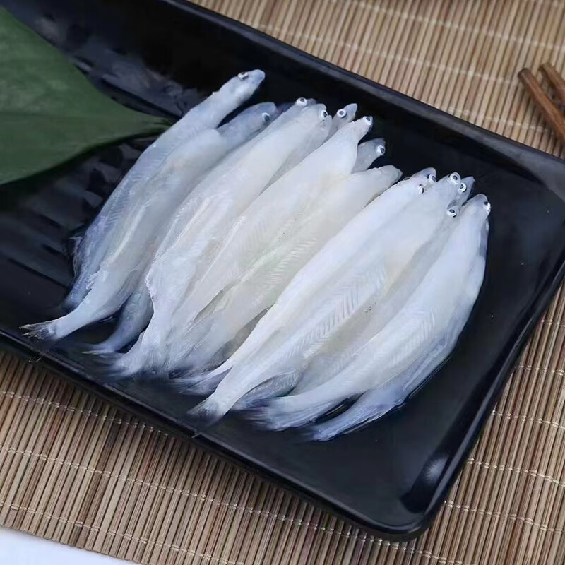 汕湛鸭绿江淡水大银鱼 新鲜白饭鱼国产淡水鱼冷冻面条鱼 454g/袋(10
