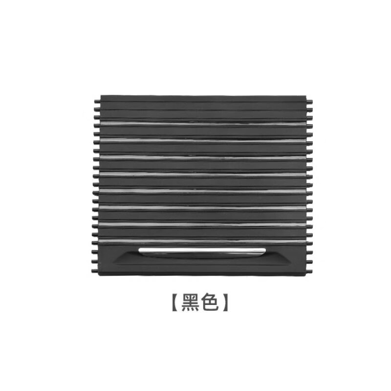 架拉帘宝马x6茶杯架拉帘盖板f15f16点烟器拉链盖板 水杯架拉链黑色