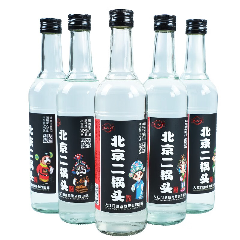 永定河 北京二锅头清香型白酒42度固态手酿纯粮 北京二锅头1瓶
