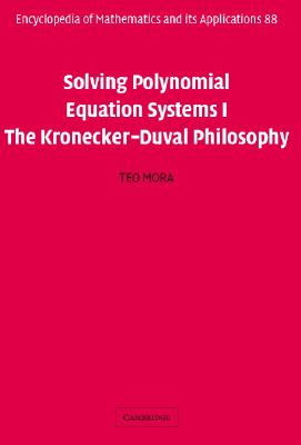 预订 Solving Polynomial Equation Systems I