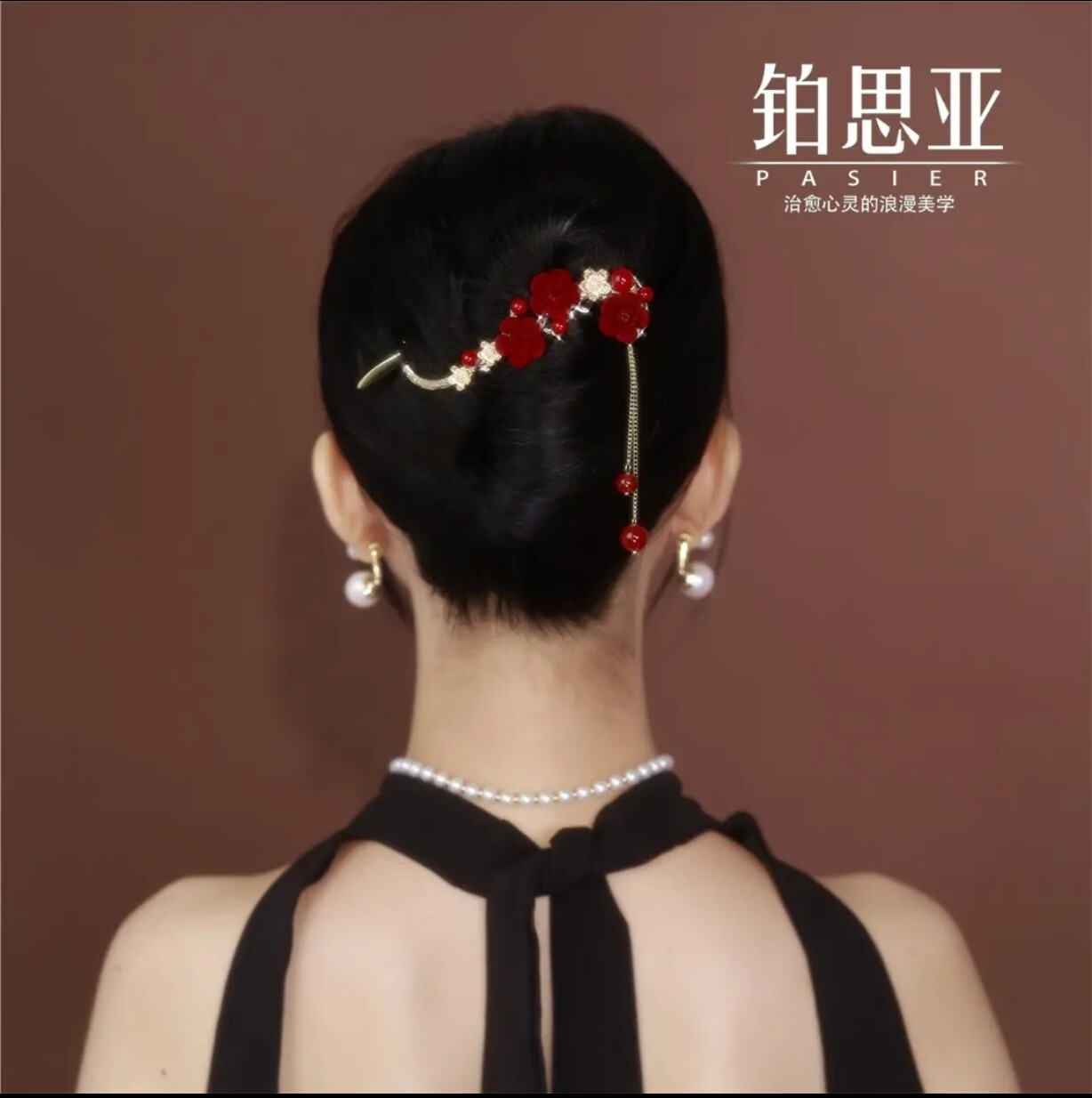 国润铂思亚高端发饰同款锌合金布艺发饰 优雅气质花花扭扭夹发夹 红色高性价比高么？