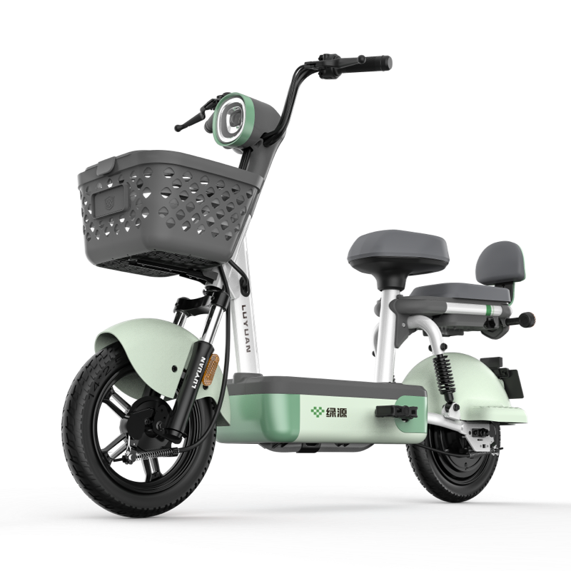 绿源新国标电动自行车48v12a电动车通勤接娃电动车  液冷电机  fbq